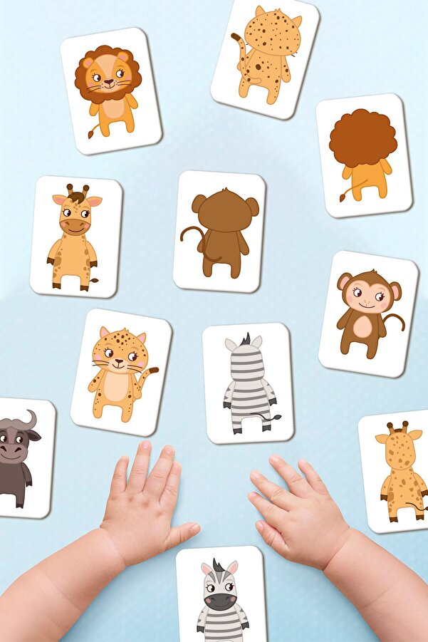 Enjoymydesign Ilişki Kurmayı Öğreniyorum Eşleştirme Oyunu Hafıza Kartı Ahşap Eğitici Oyuncak