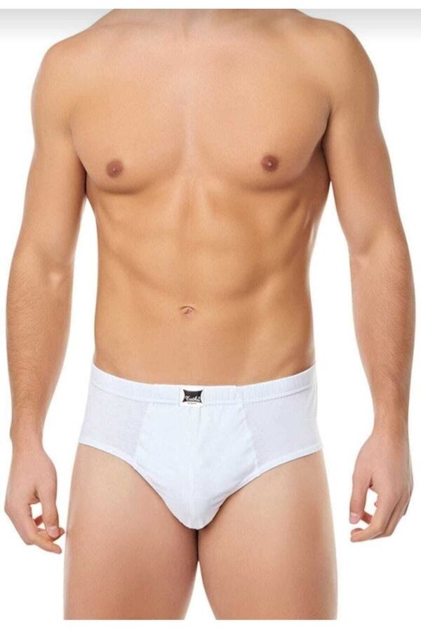Tutku-0109 Slip pentru bărbați din bumbac pieptănat, 6 buc. alb 1