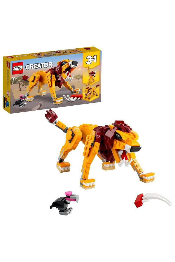 LEGO-Creator 3 in 1 Wild Lion 31112 3 in 1 Toy Building Set (224 Pieces) 1