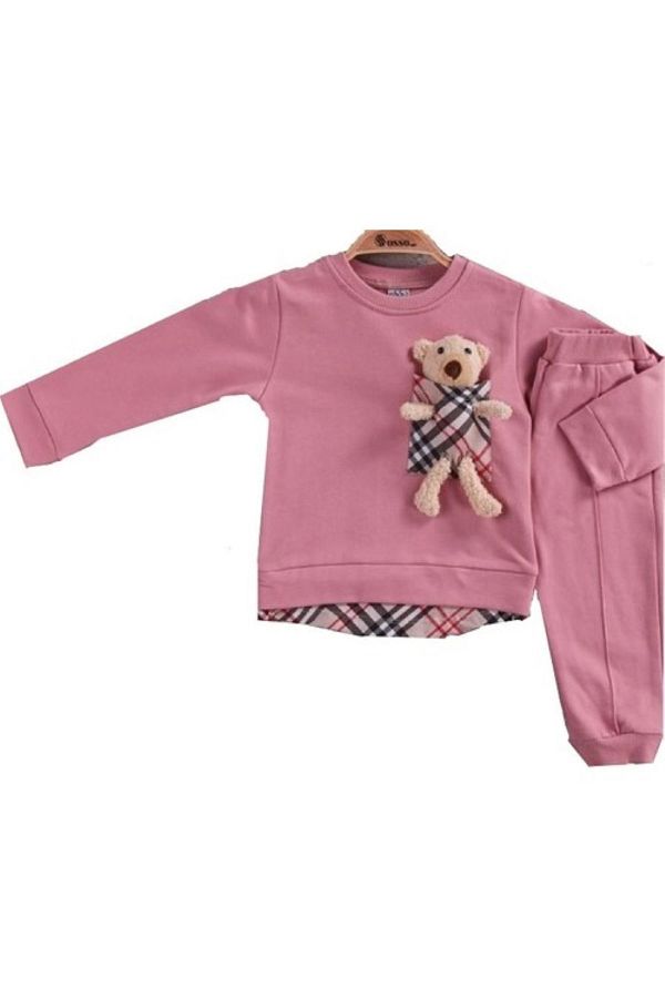 OSSO BABY Wood Burberry Bear Girl s Tracksuit Set Trendyol