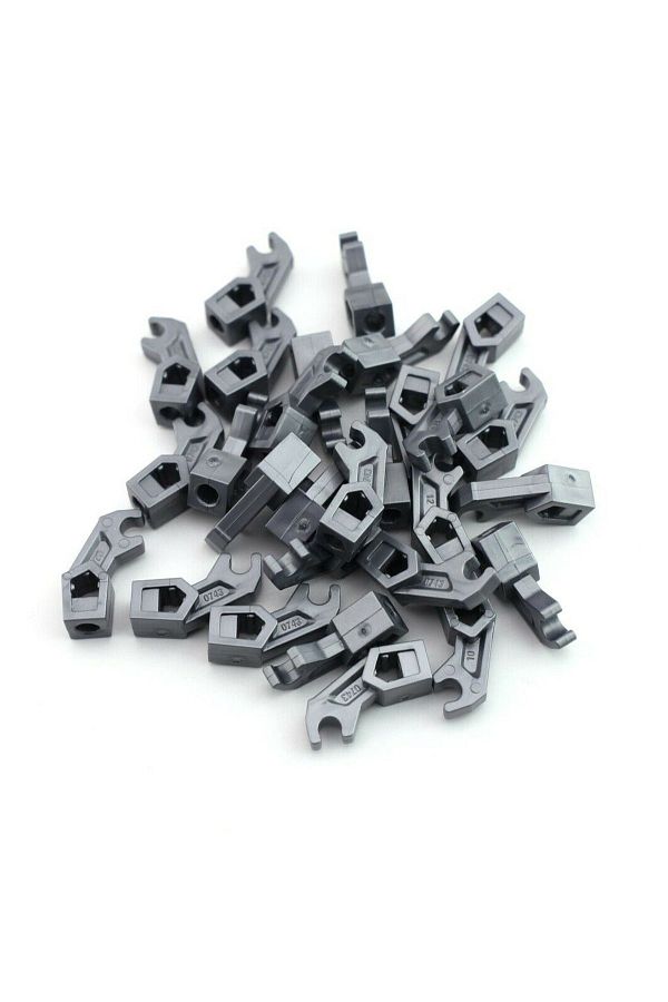 LEGO-Original Accessory Custom Moc Minifigure Bionicle Bright Gray Mechanical Robot Arm 2 Pieces Will Be Sent 1