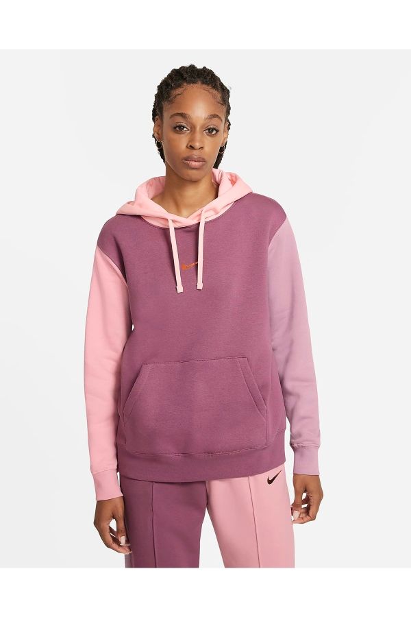 Nike Sportswear Color Block Pullover Hoodie Women's Sweatshirt