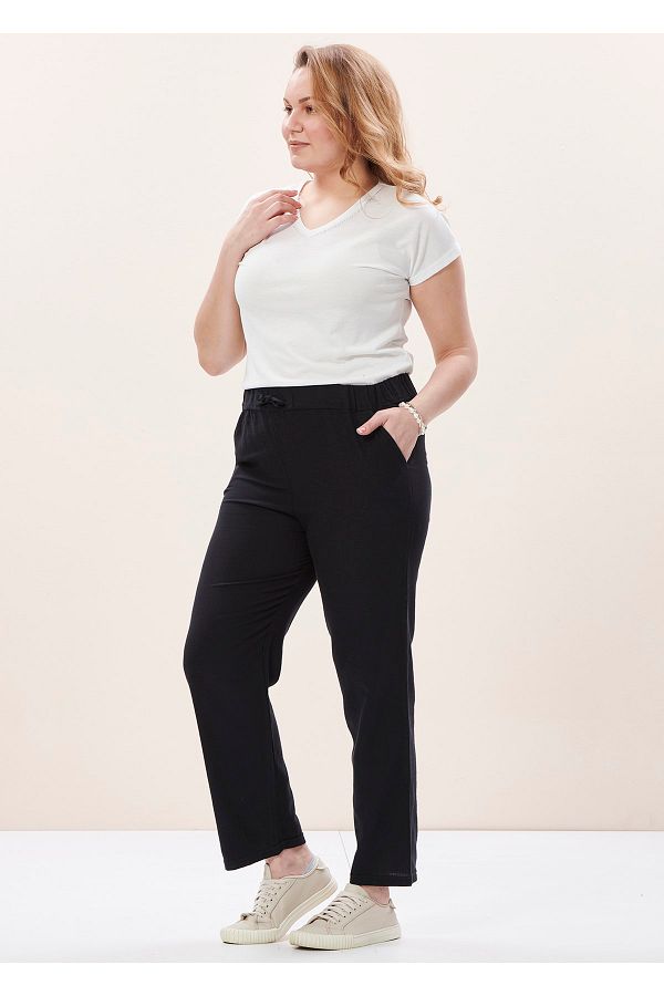 Plus size linen trousers clearance