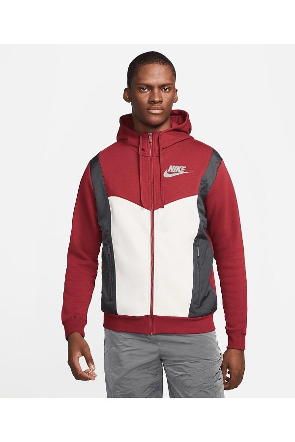 Nike Sports Sweatshirt Burgundy Sportswear Trendyol