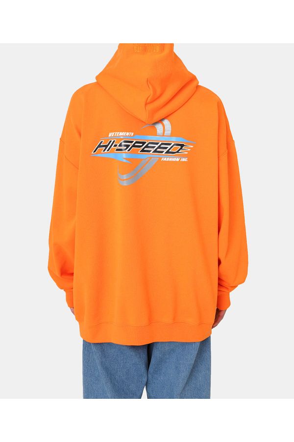 Vetements Unisex Oversize Hi-speed Orange Sweatshirt- Trendyol Vetements Unisex Oversize Hi-speed Orange Sweatshirt- Trendyol