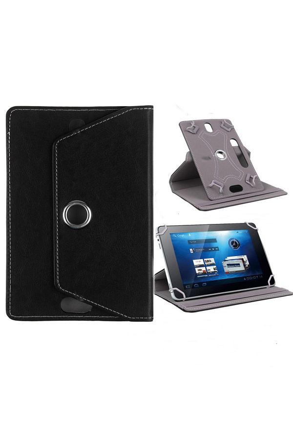 Fuchsia-Tcl Tab 10s 10.1 Inch Compatible 360° Rotatable Stand Covered Universal Tablet Case 1
