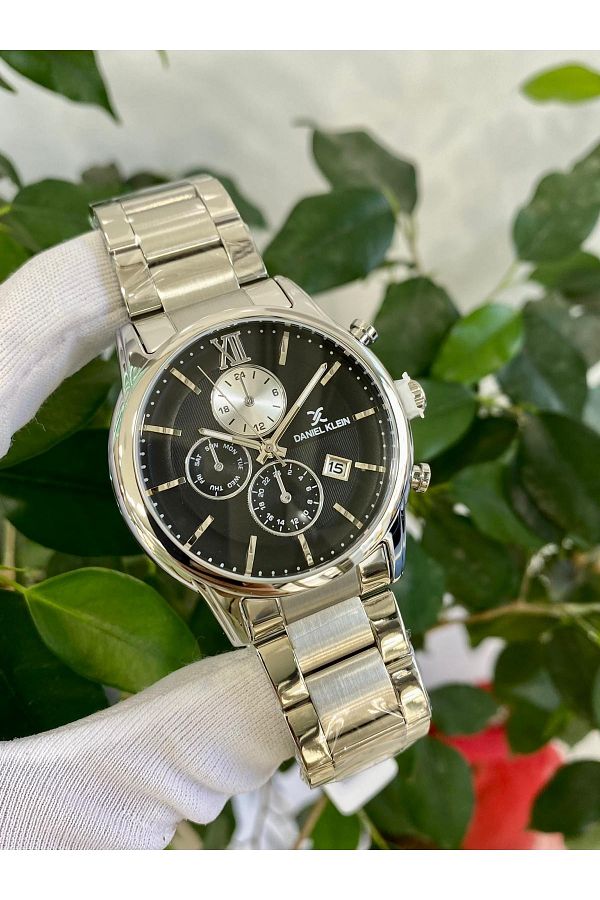 Daniel Klein Watch Black Silver Trendyol