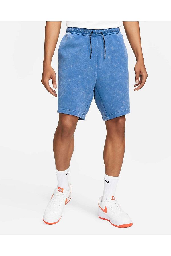 Nike fleece shorts blue shop