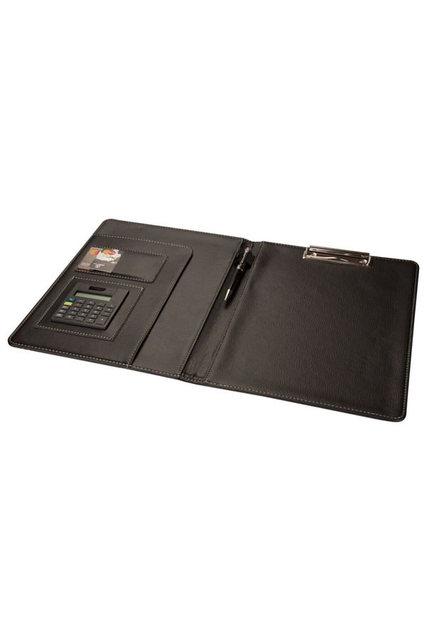 2K-A4 Artificial Leather Line Sewing Secretary Block Table with Calculator (100 Sheets) 1