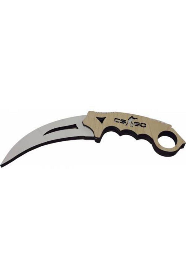 Ahtek-Cs Go Figured Maple Wooden Karambit Knife 1