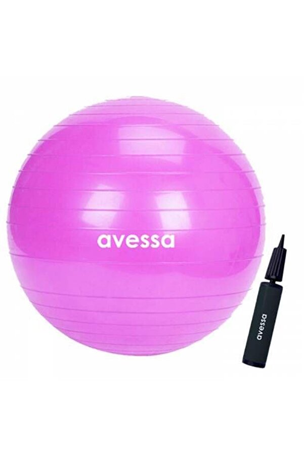 Delta 65 Cm Fuchsia Deluxe Pilates Ball And Two-Way Pump Set main image 0