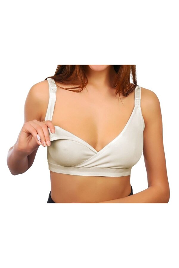 Sema Baby Kruvaze Emzirme Sütyeni Beyaz 90