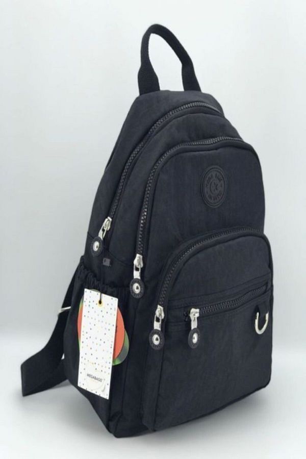 MEGA CANTA Unisex Black Mega Kipling Waterproof Backpack