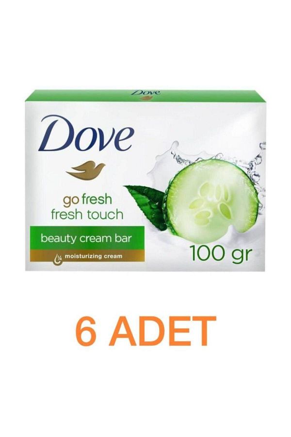 Dove-Cucumber Soap - Fresh Touch Cream Bar 100 G 6 Pieces 1