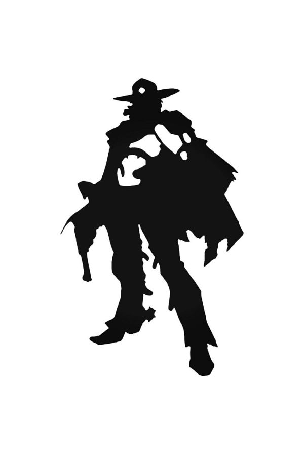 Universal-Overwatch Mccree Sticker Car Auto Rigging Wall Sticker Home Decorative Decal 20cm 1