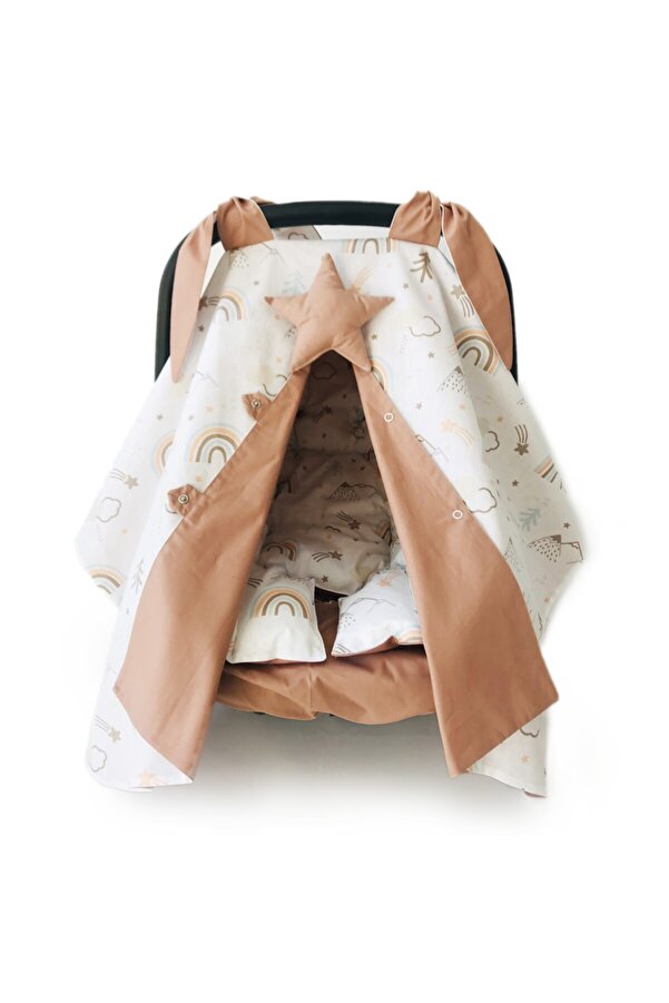 Atölye Eda Exclusive Puset Örtüsü Minderi Çarşafı 3 Parça