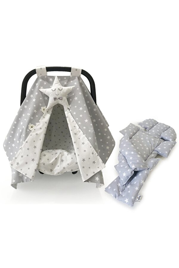 Atölye Eda Exclusive Puset Örtüsü Minderi Çarşafı 3 Parça