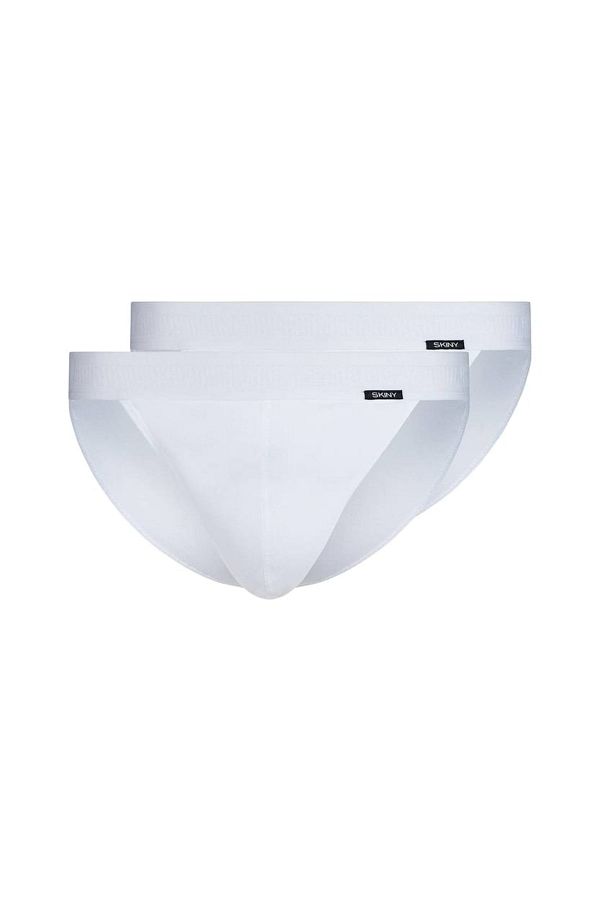Skiny-2er-Pack Herren-Tanga-Slip – Baumwolle Retro, Unterhose, Feinripp, Baumwolle 1