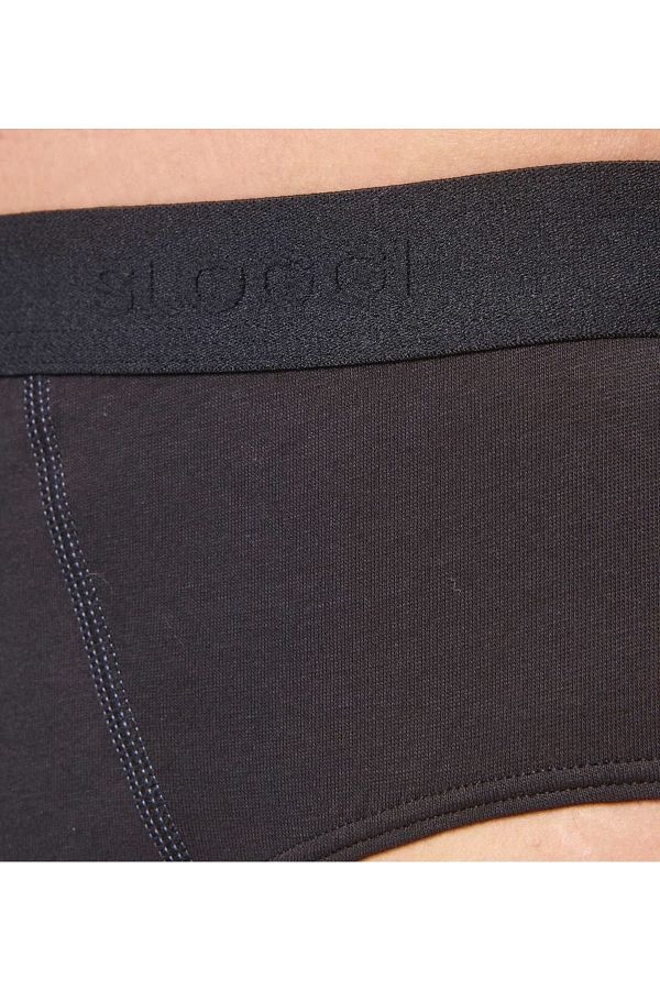 SLOGGI-Herren Slips, 2er Pack - 24/7 Midi, Unterwäsche, Unterhose, Baumwolle, Logo, einfarbig 1
