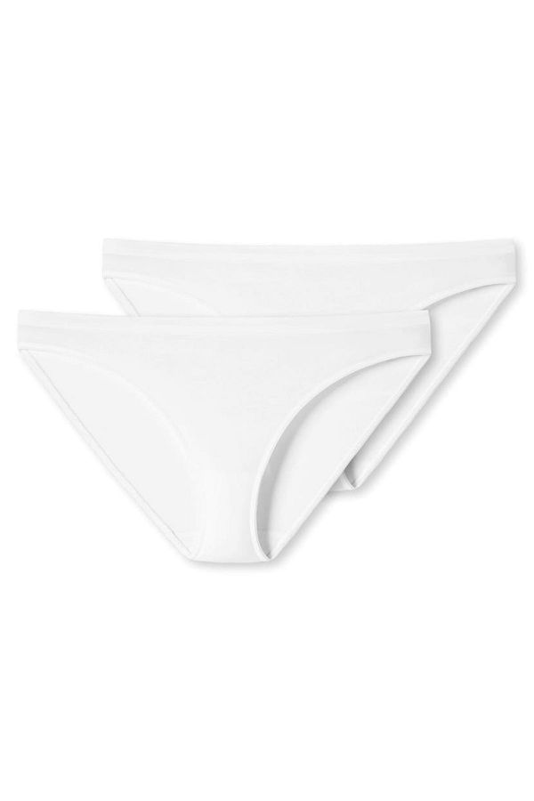 Schiesser-Damen Slip 2er Pack - Minislip, Unterhose, Cotton Stretch 95/5, uni 1