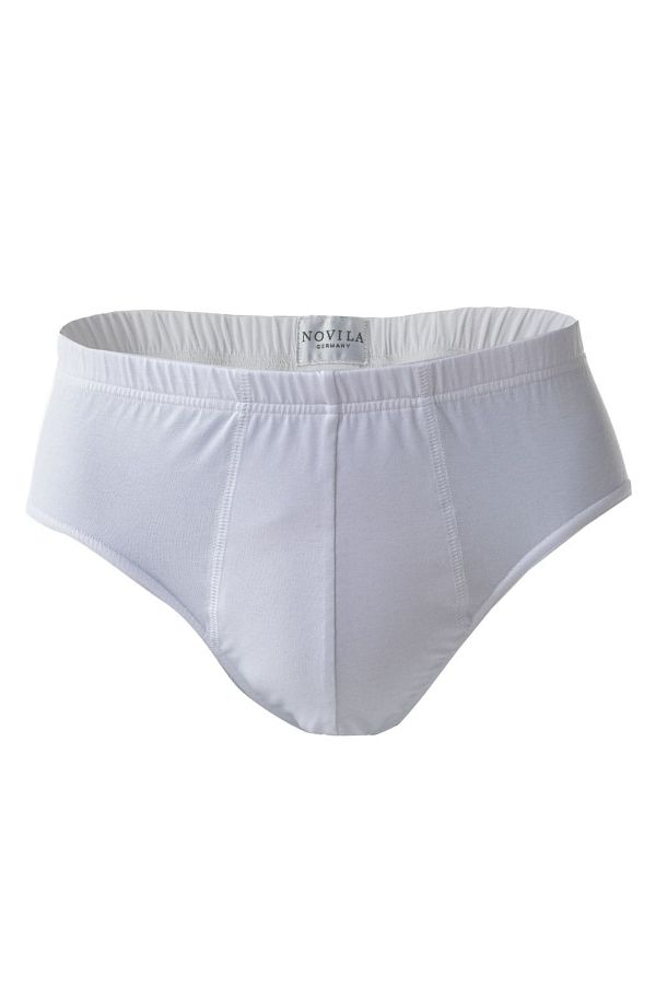 NOVILA-Herren Sport-Slip – Stretch-Baumwolle, Fein-Single-Jersey, uni 1