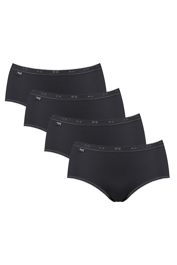 SLOGGI-Damen Slip - Midi, Basic+ 4er Pack, einfarbig 1