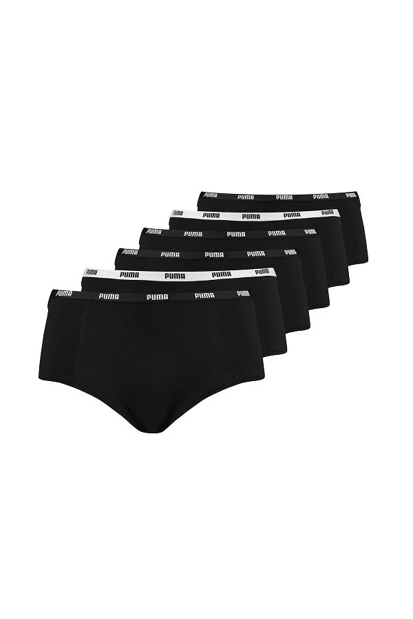 Puma-Damen Mini Shorts, 6er Pack - Soft Cotton Stretch, ECOM 1