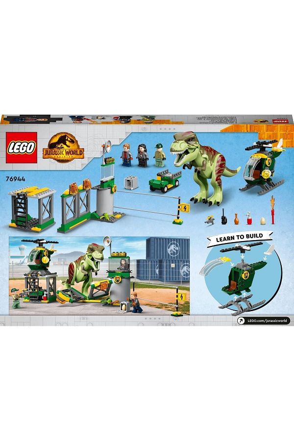 LEGO Jurassic World T. rex Dinosaur Escape 76944 Construction Set for Children Age 4 and Above 140 Pieces Trendyol