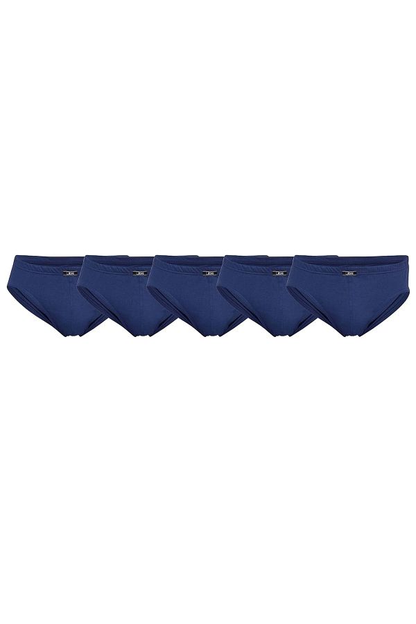JBS-Herren Slip, 5er-Pack – Mini-Slip, Single-Jersey, Bio-Baumwolle, einfarbig 1