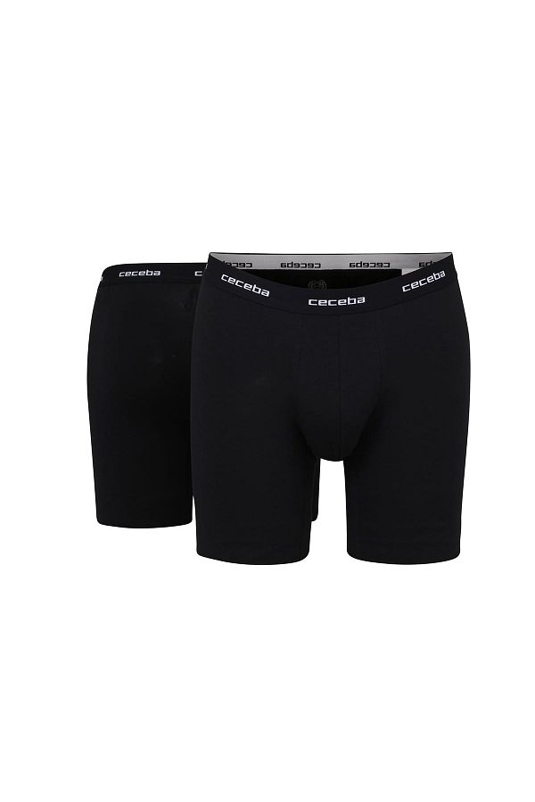 Ceceba-Herren Shorts, 2er Pack - Boxershort, Long Boxer, Basic, Baumwolle, M-7XL, einfarbig 1