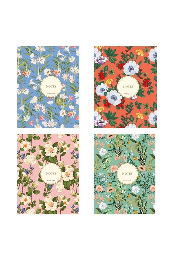 Koridor Yayıncılık-Cloth Bound Notebook Set 160 Pages (4 Notebooks in 1) 1