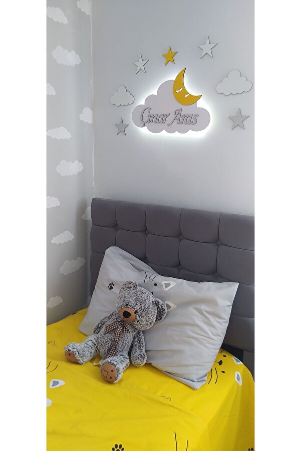 woodengifts Çocuk Odası Dekoratif Gece Lambası Aydınlatma