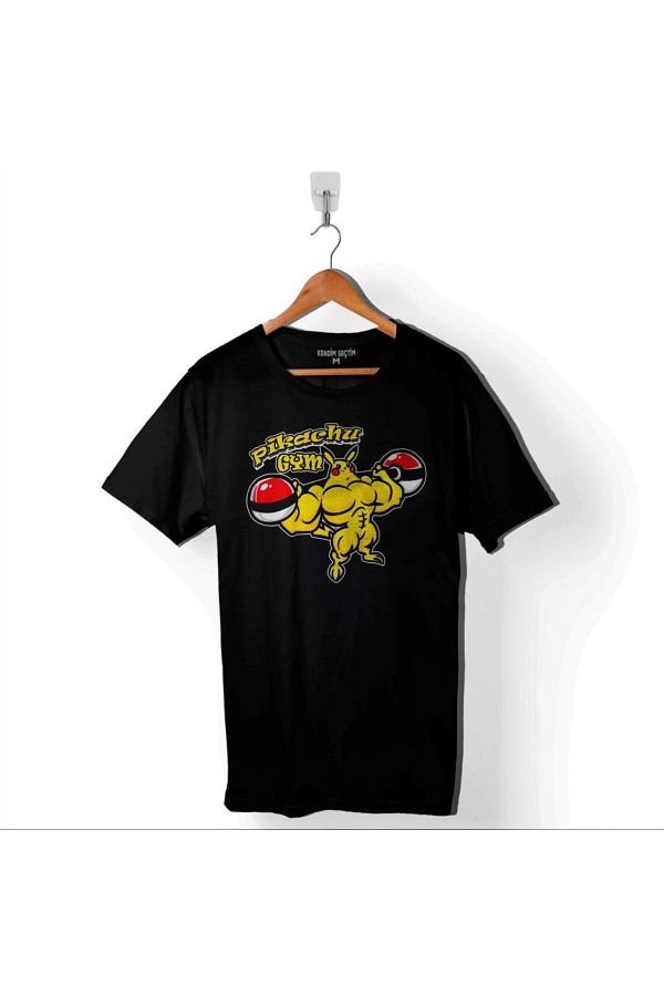 Kendim Sectim Pikachu Gym Fitness Sports Bodybuilding Men s T Shirt Trendyol