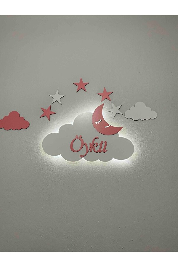 woodengifts Çocuk Odası Dekoratif Gece Lambası Aydınlatma