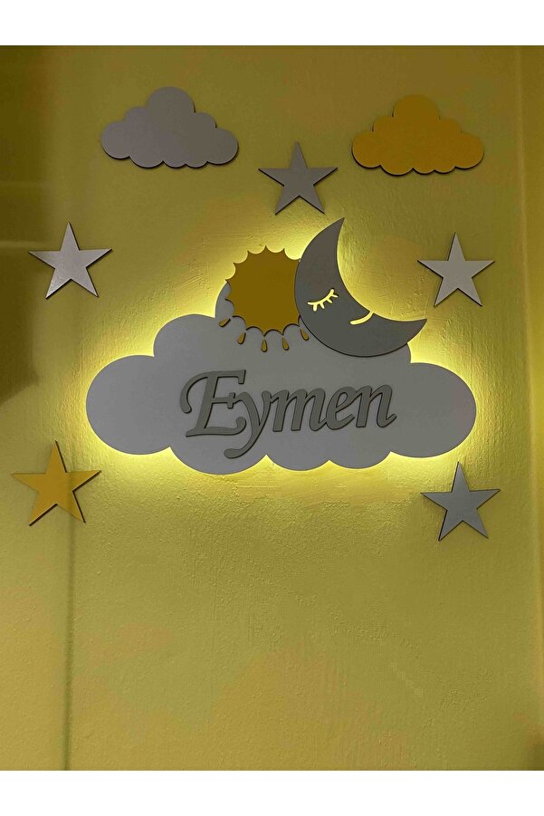 woodengifts Çocuk Odası Dekoratif Gece Lambası Aydınlatma