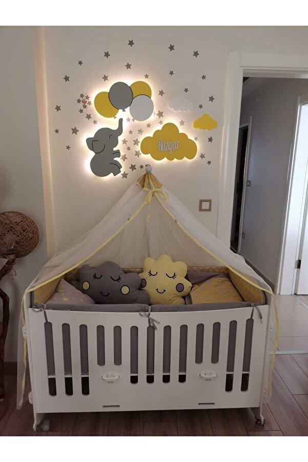 woodengifts Çocuk Odası Dekoratif Gece Lambası Aydınlatma