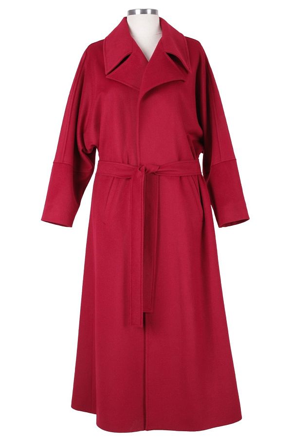 BLU-Back Drawstring Belted Coat 1
