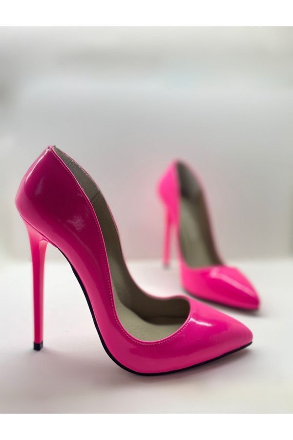 Neon pink stilettos online