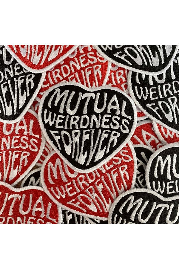 PEÇ-Black Mutual Weirdness Forever Embroidered Adhesive Rigging / Patch / Patch 1