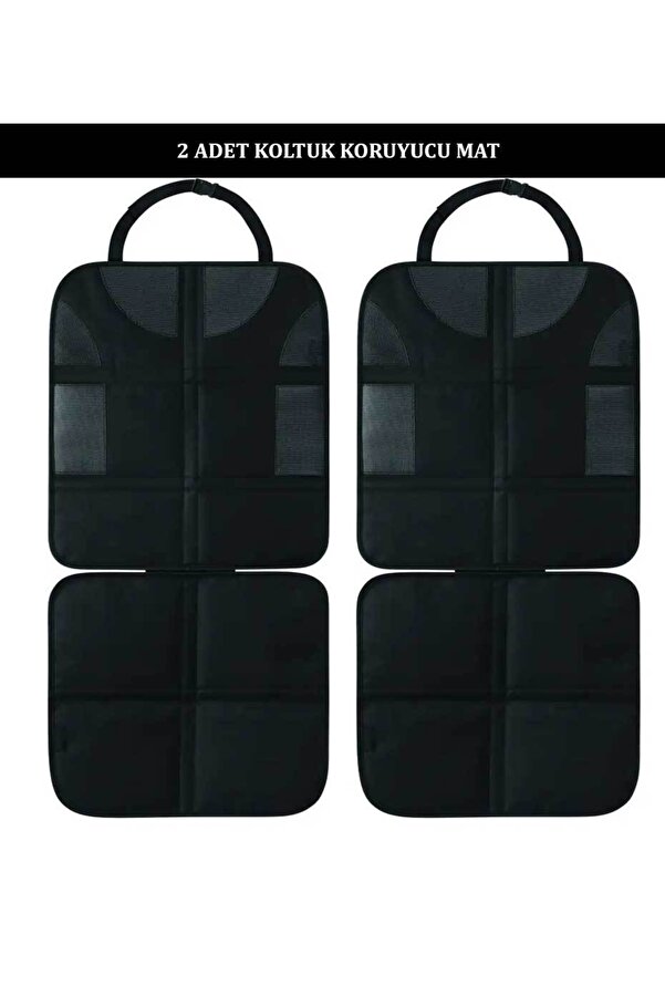 RevuBaby Araba Arka Koltuk Koruyucusu Oto Koltuğu Puset Koruyucu Oto Koltuk Kılıfı An Kucağı Koruyucu 2 Adet
