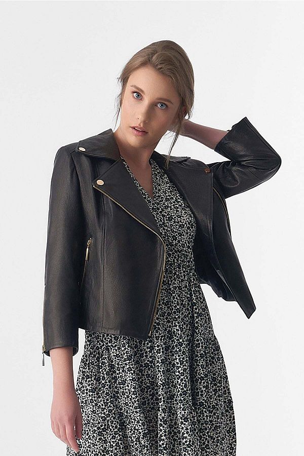 Short sleeve biker jacket hot sale