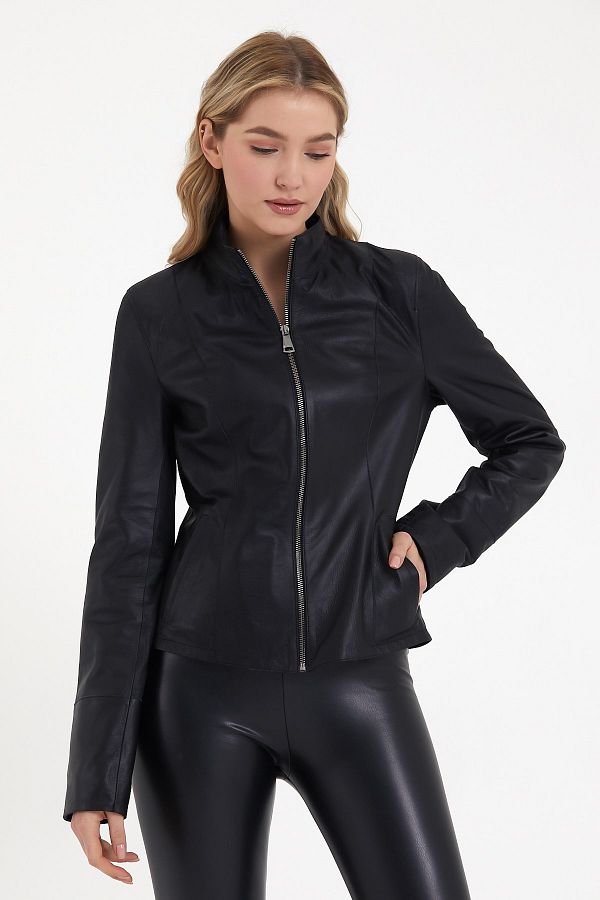 Thin leather jacket hot sale