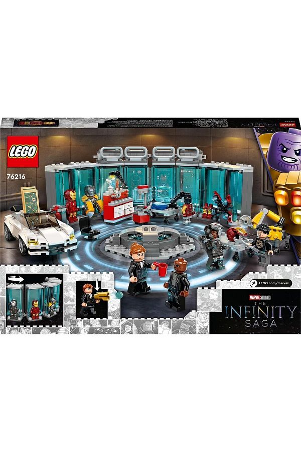 LEGO Marvel Iron Man Armory 76216 Toy Building Set for Ages 7 and Up 496 Pieces Trendyol