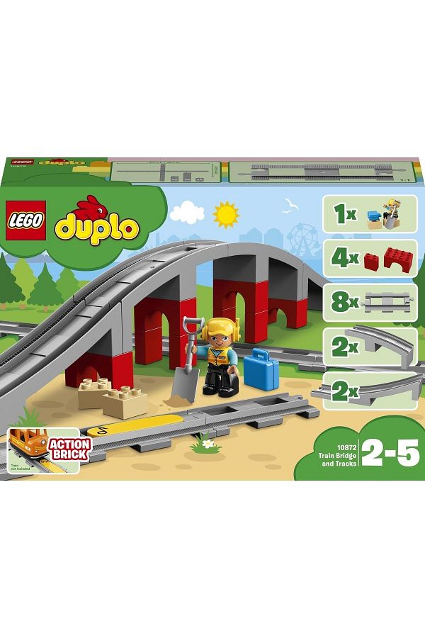 LEGO DUPLO Train Bridge and Rails 10872 Toy Construction Set for Kids 26 Pieces Trendyol
