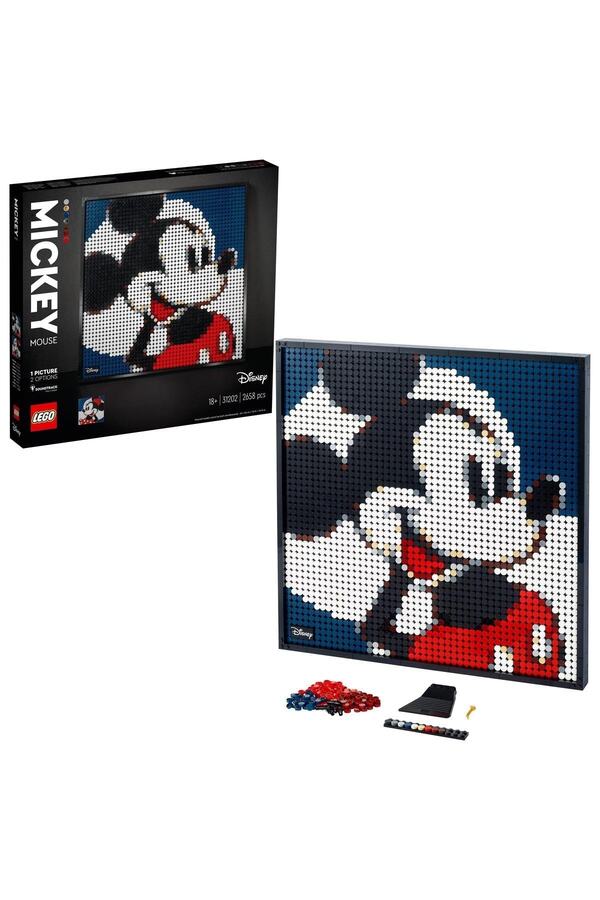 LEGO ® Art Disney’s Mickey Mouse 31202 - Yetişkinler için Duvar Dekoru Yapım Seti 2658 Parça