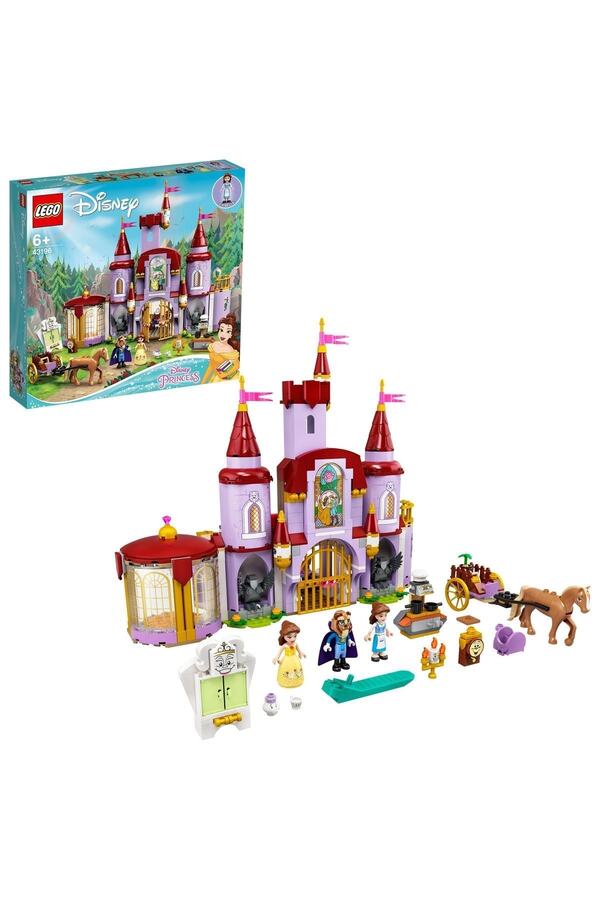 LEGO ® | Disney Princess™ Güzel ve Çirkin’in Kalesi 43196 - Yaratıcı Oyuncak Yapım Seti (505 Parça)