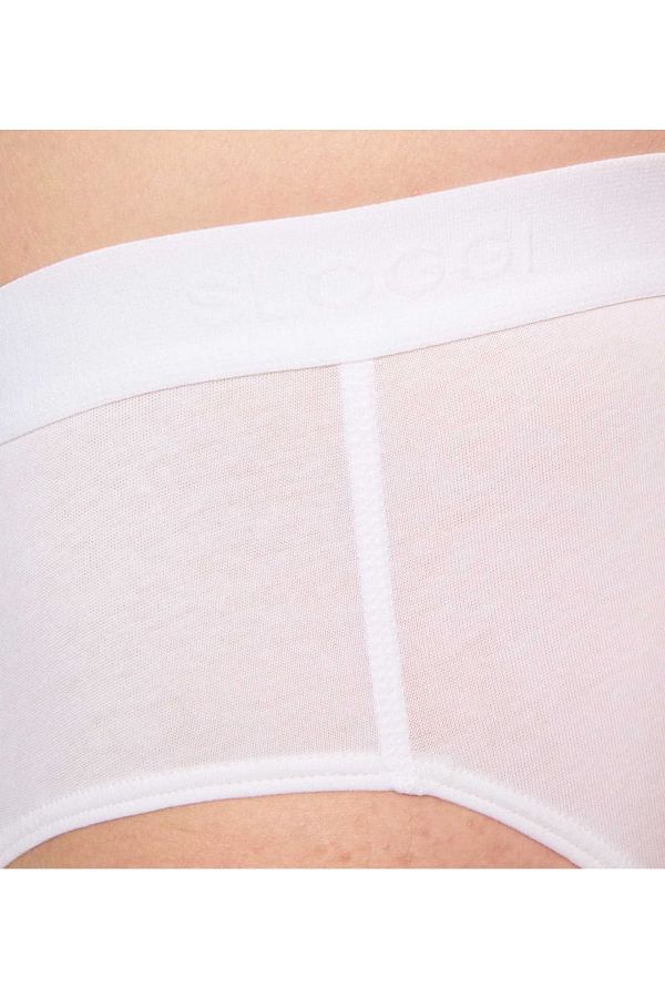 SLOGGI-24/7 Midi Herren Slips – 2er Pack, Baumwolle, Logo, einfarbig Unterwäsche und Unterhosen 1