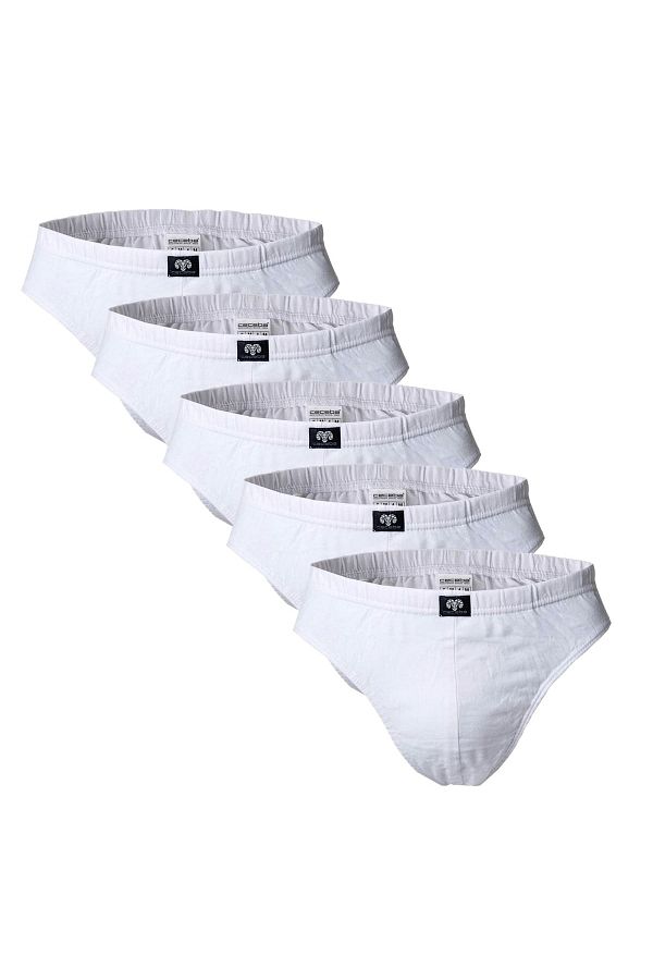 Ceceba-Herren Slips, 5er Pack – Sport-Slips, Basic, Baumwolle, M-3XL, einfarbig 1