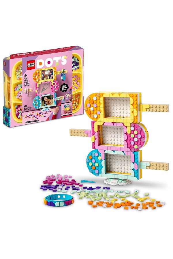 LEGO DOTS Ice Cream Picture Frames and Bracelet 41956 Photo and Jewelry Holder Construction Set 474 Pieces Trendyol