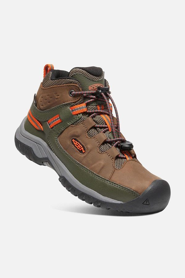 Keen-Targhee Mid Wp - Cizme de drumeție impermeabile din piele - Maro 1